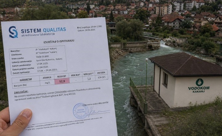 Kakanj: Stručnjaci upozoravaju na barij u vodi, institucije tvrde da je sigurna