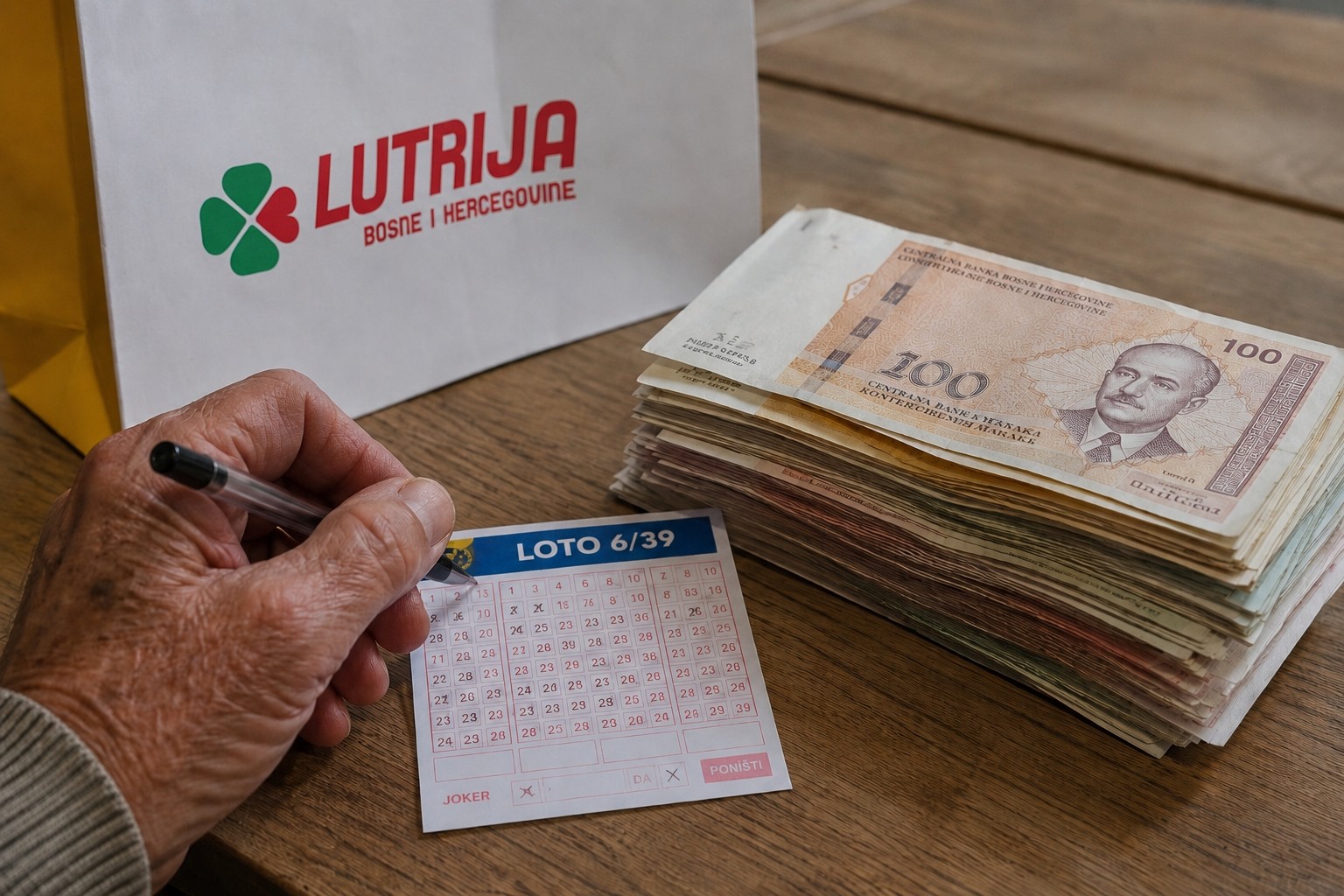 Umirovljenik iz Tuzle osvojio 409 tisuća KM: 30 godina igrao iste brojeve