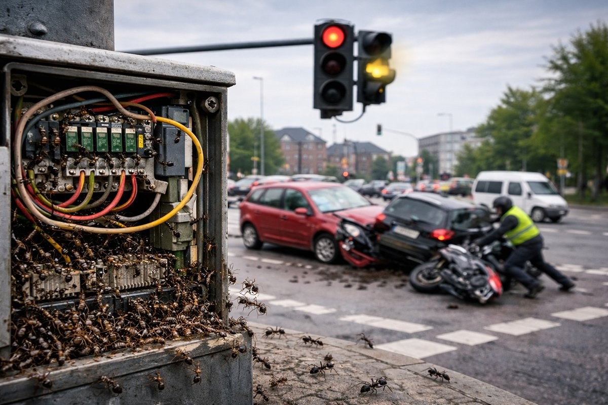 U Karlsruheu zbog mrava došlo do zastoja i sudara u prometu