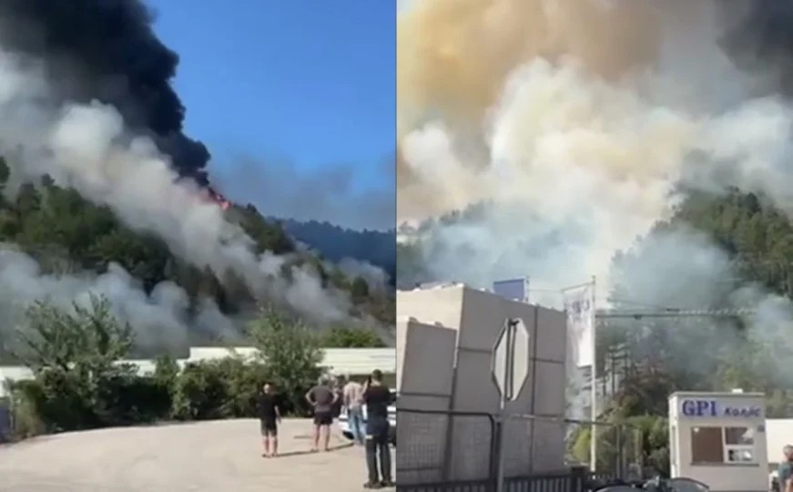 Požar na ulazu u Konjic: Vatrogasci na terenu gase šumski požar