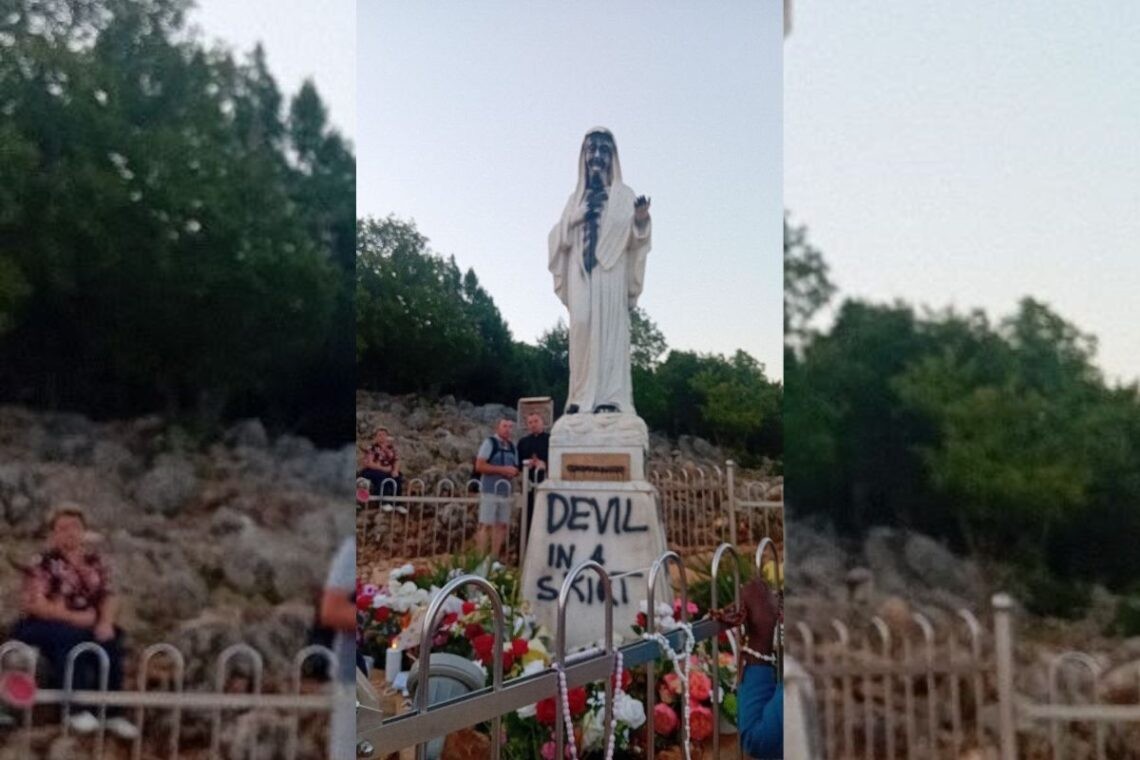 Šok u Međugorju: Zapaljen oltar i oskvrnut Gospin kip