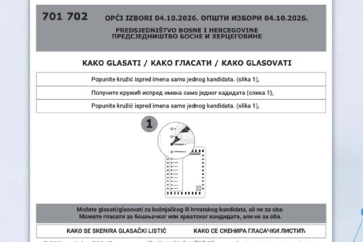 SIP BiH objavio nove glasačke listiće