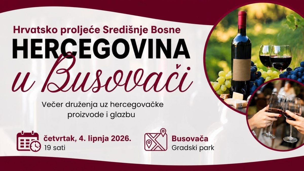 Treća manifestacija „Hercegovina u Busovači“ 4. lipnja u Gradskom parku Busovača