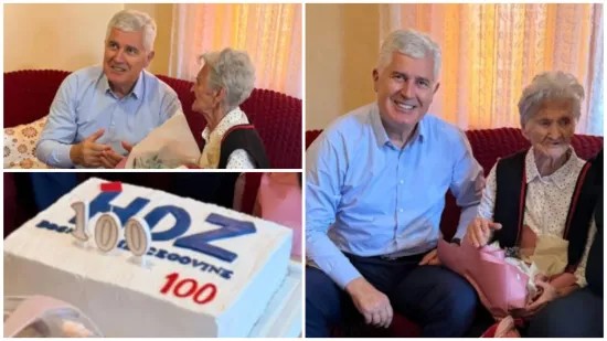 Baka Anica proslavila 100. rođendan, ali torta s natpisom HDZ-a izazvala brojne reakcije