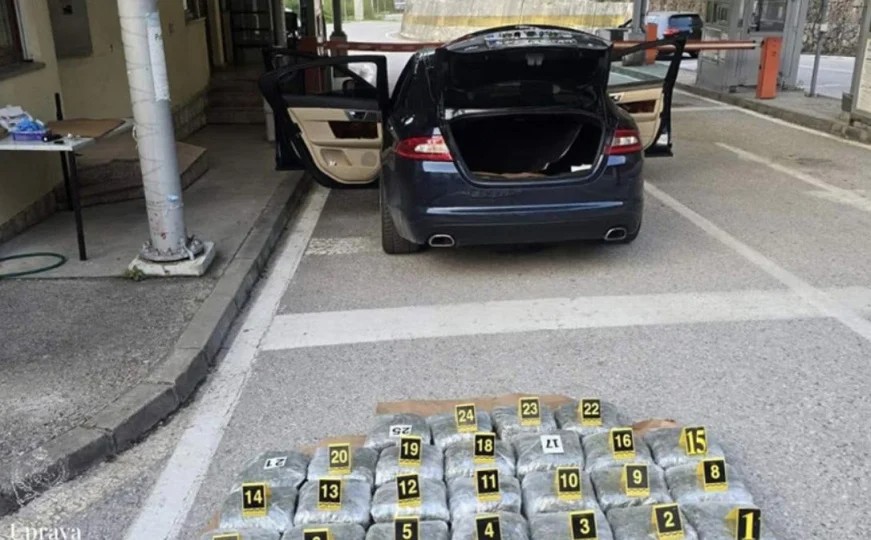 Na BiH granici s Crnom Gorom policija zaplijenila 25 kilograma droge