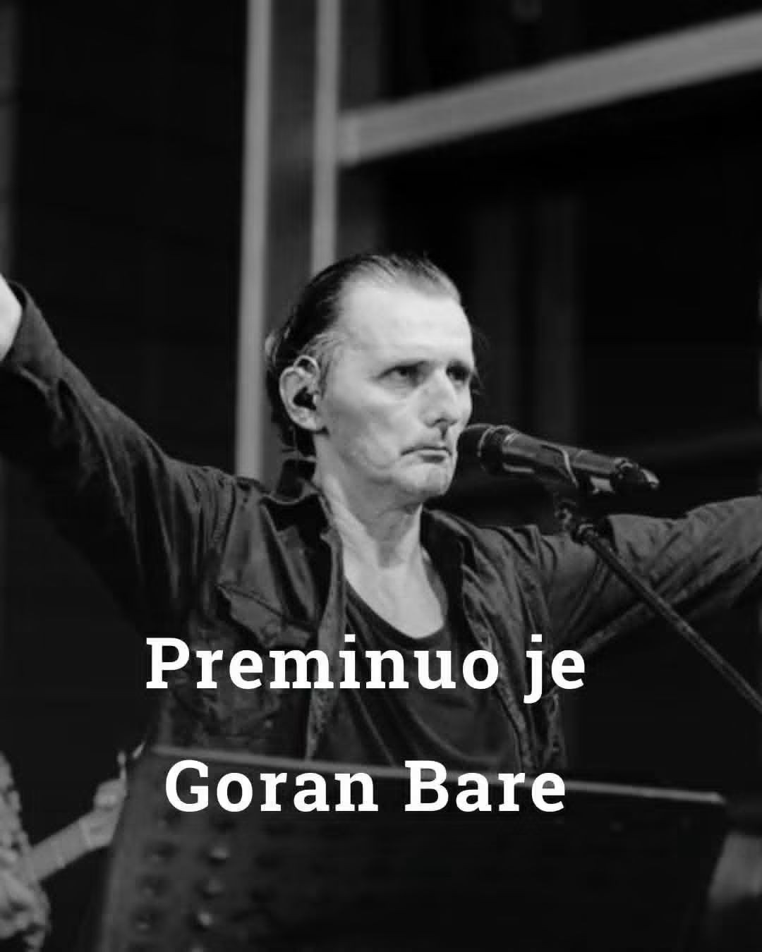 Odlazak rock ikone: Preminuo Goran Bare, frontman kultne grupe Majke