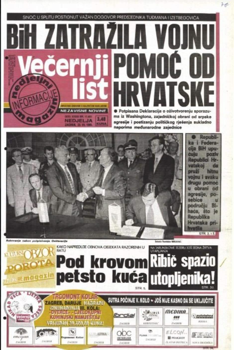 Obljetnica Splitske deklaracije: Kako su HV i HVO spasili BiH