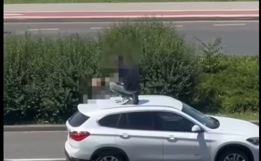 VIDEO: Drama u Zagrebu - muškarac skakao po automobilima i razbio vjetrobransko staklo