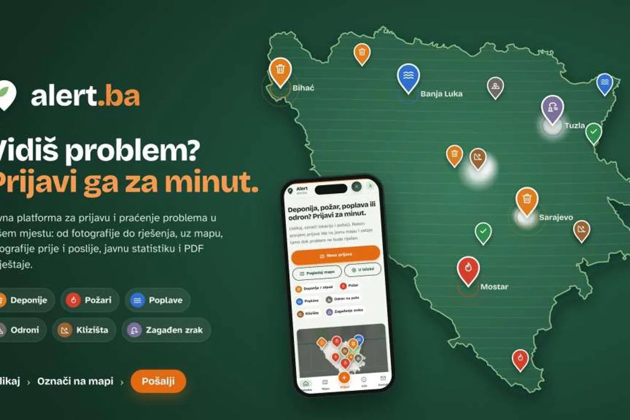 Pokrenuta platforma Alert.ba, građani sada mogu prijaviti divlja odlagališta, požare i onečišćenje