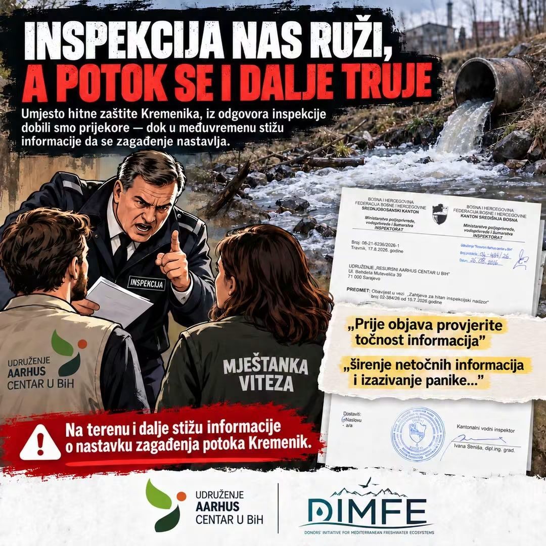 Udruge optužuju da se potok Kremenik i dalje truje, inspekcija im prijeti kaznama zbog panike!