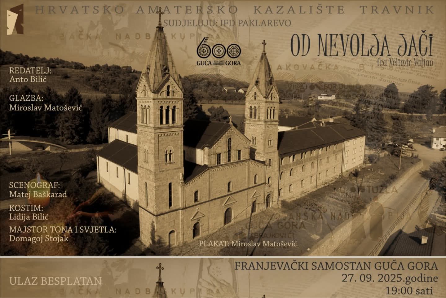Predstava “Od nevolja jači” u sklopu obilježavanja 600 godina Guče Gore