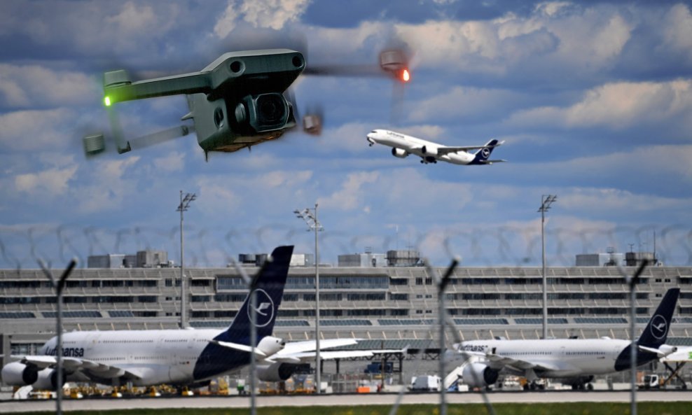 Nakon blokade zračne luke München, njemačke vlasti na dronove odgovaraju laserima