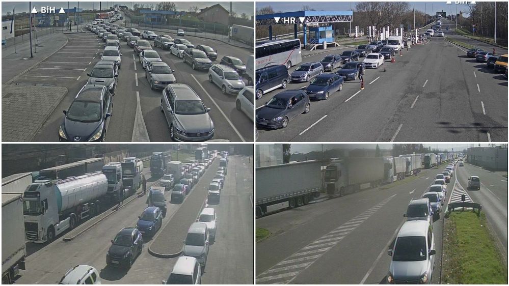 Kolaps na izlazima iz BiH: kilometarske kolone, čeka se satima
