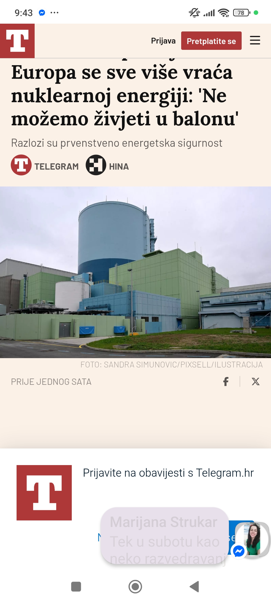 Nuklearna energija ponovno u fokusu