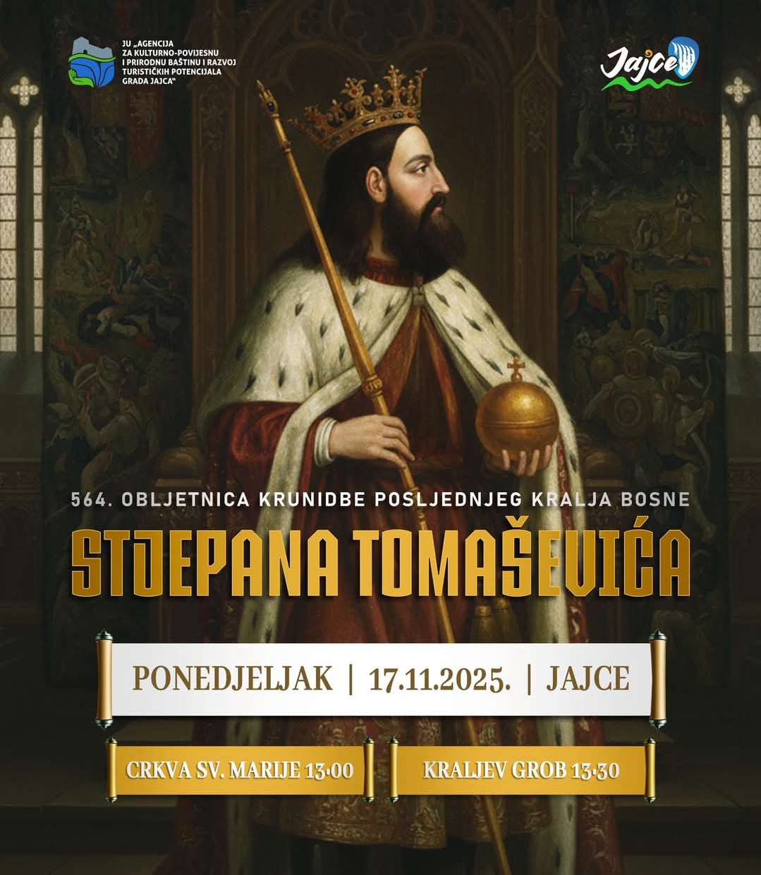 564. obljetnica krunidbe posljednjeg bosanskog kralja – Stjepana Tomaševića