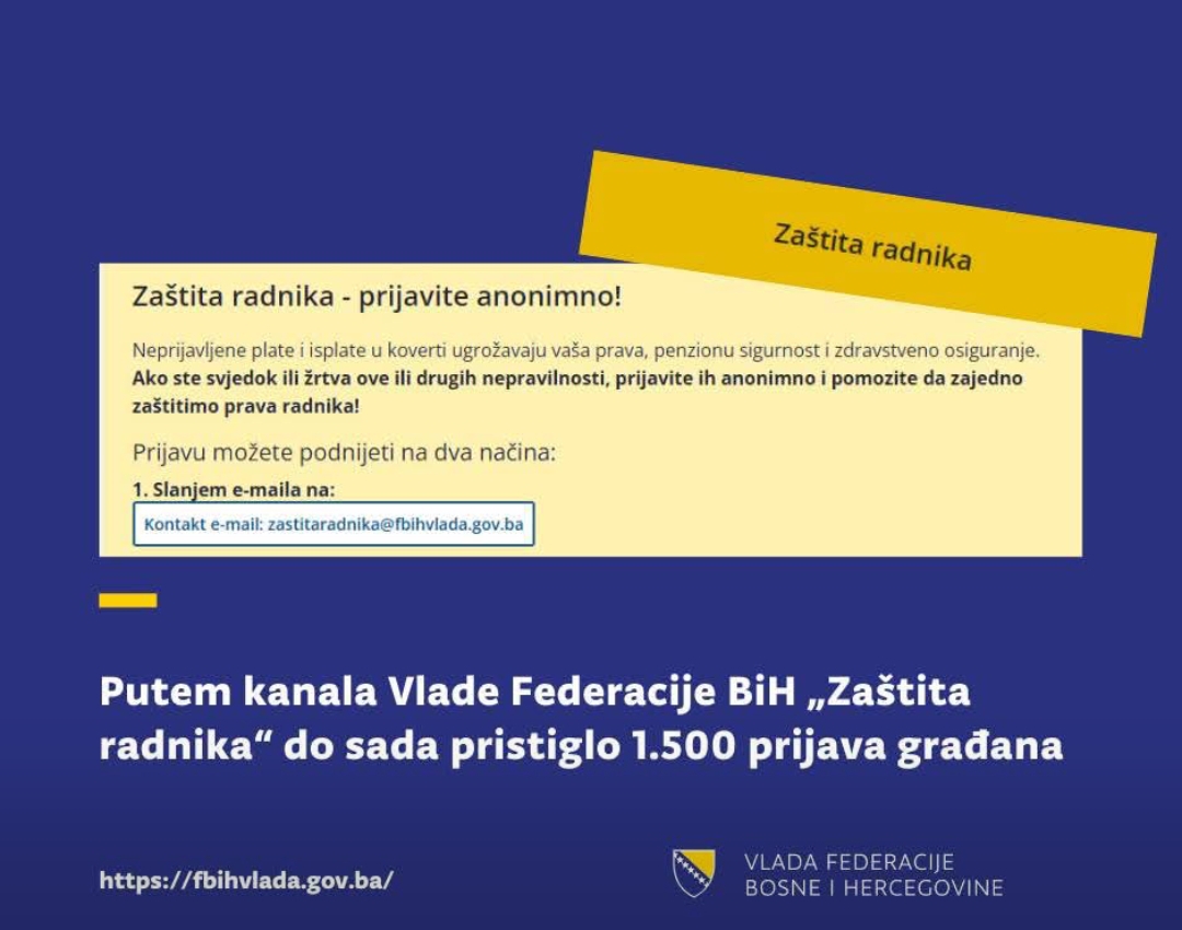 Platforma ‘Zaštita radnika’ razotkriva kršenja prava u Federaciji
