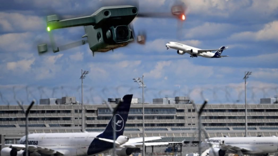 Obje piste u zračnoj luci München zatvorene zbog dronova