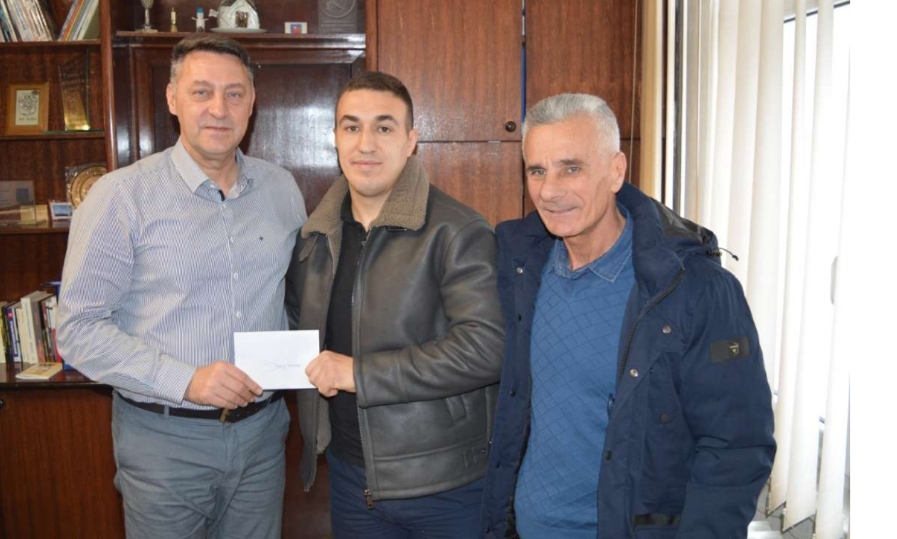 David Čečura primljen kod načelnika: Priznanje za vrhunski rezultat