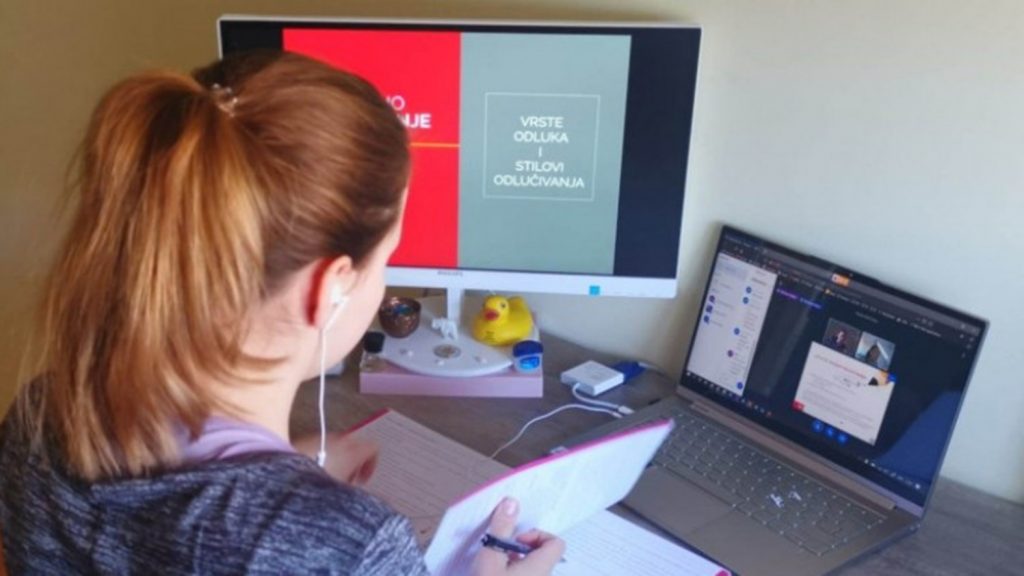 Online nastava u Sarajevu tijekom prvog tjedna u studenom