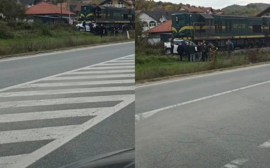U nesreći u Srebreniku jedna osoba povrijeđena u sudaru vlaka i automobila